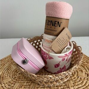 Pink and White Gift Basket